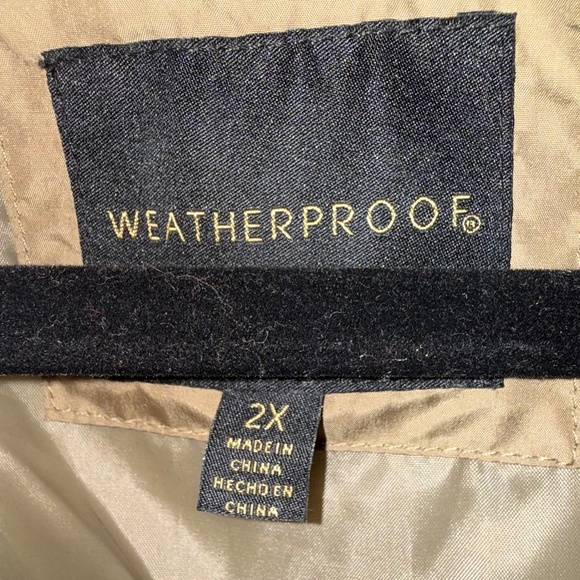 2026 PRICE REDUCTION:  WEATHERPROOF, TAN, QUILTED JACKET, 2XL - Picture 8 of 10